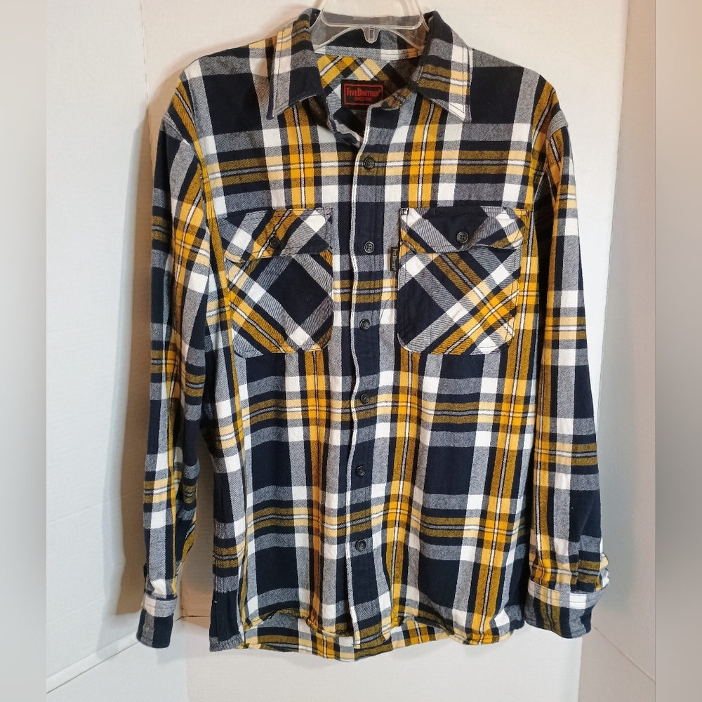 Five Brother Men's Heavy Flannel Shirt Size Medium